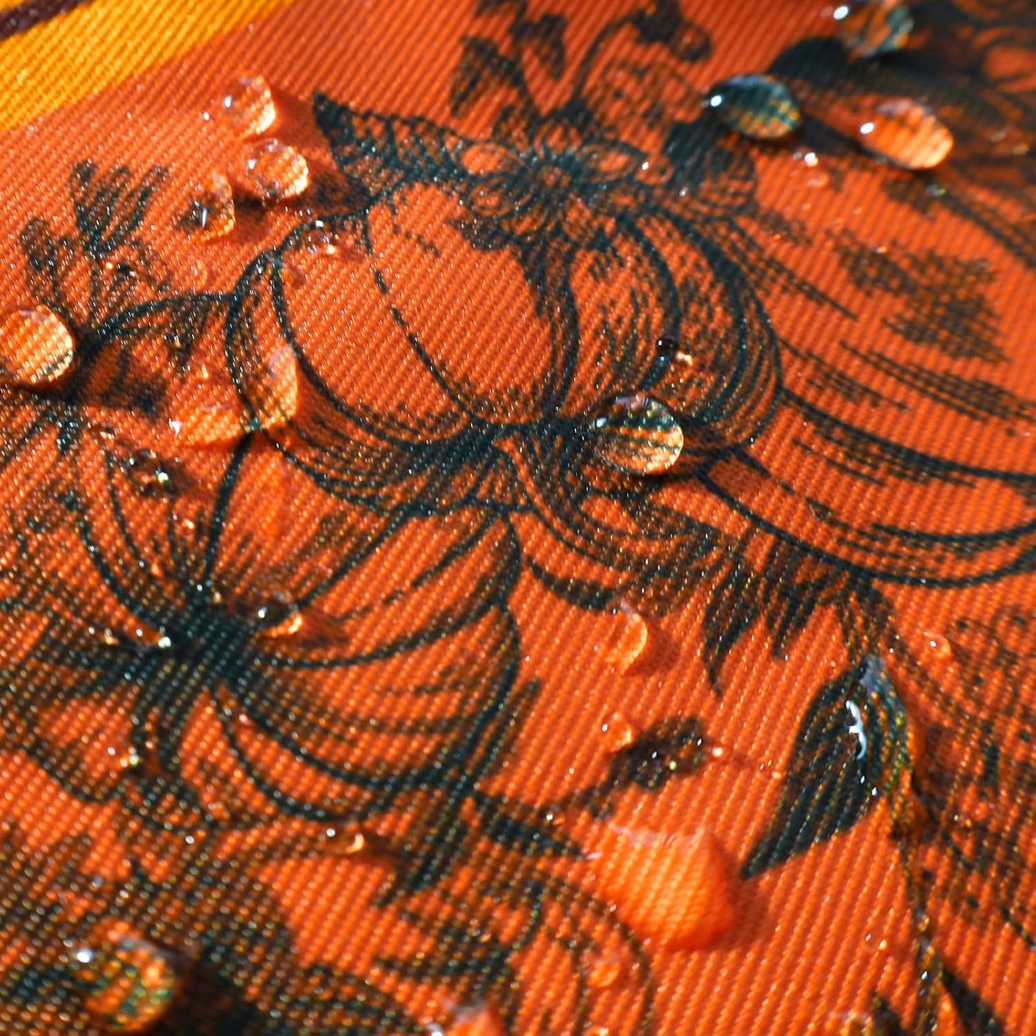 SASTYBALE Fall Harvest Tablecloth, Rectangle Pumpkin Print, Orange & Brown Autumn Tones, Wrinkle-Resistant Easy-Care for Thanksgiving Dinners & Holiday Party