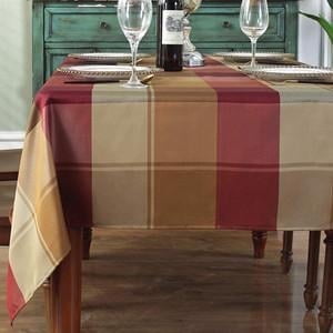 SASTYBALE Rectangle Tablecloth Checkered Style Polyester Table Cloth Spillproof Heavy Weight Table Cover for Kitchen Dinning Tabletop (Rectangle/Oblong, 52" x 70" (4-6 Seats), Red)