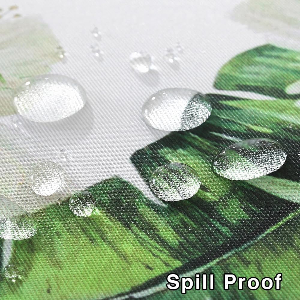 Summer Tablecloths Rectangle 52x70 Inch, Washable Reusable Lemon Tropical Hawiian Table Cloth, Spill Proof Hawaii Fabric Decoration for Luau Picnic Beach Party Outdoor