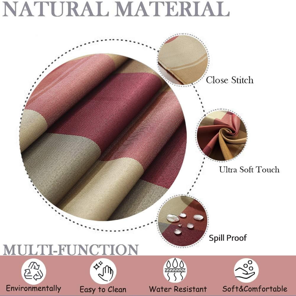 Rectangle Tablecloth Checkered Table Cloths Spillproof Anti-Shrink Soft and Wrinkle Resistant Decorative Fabric Table Cover for Kitchen Dinning Tabletop Outdoor