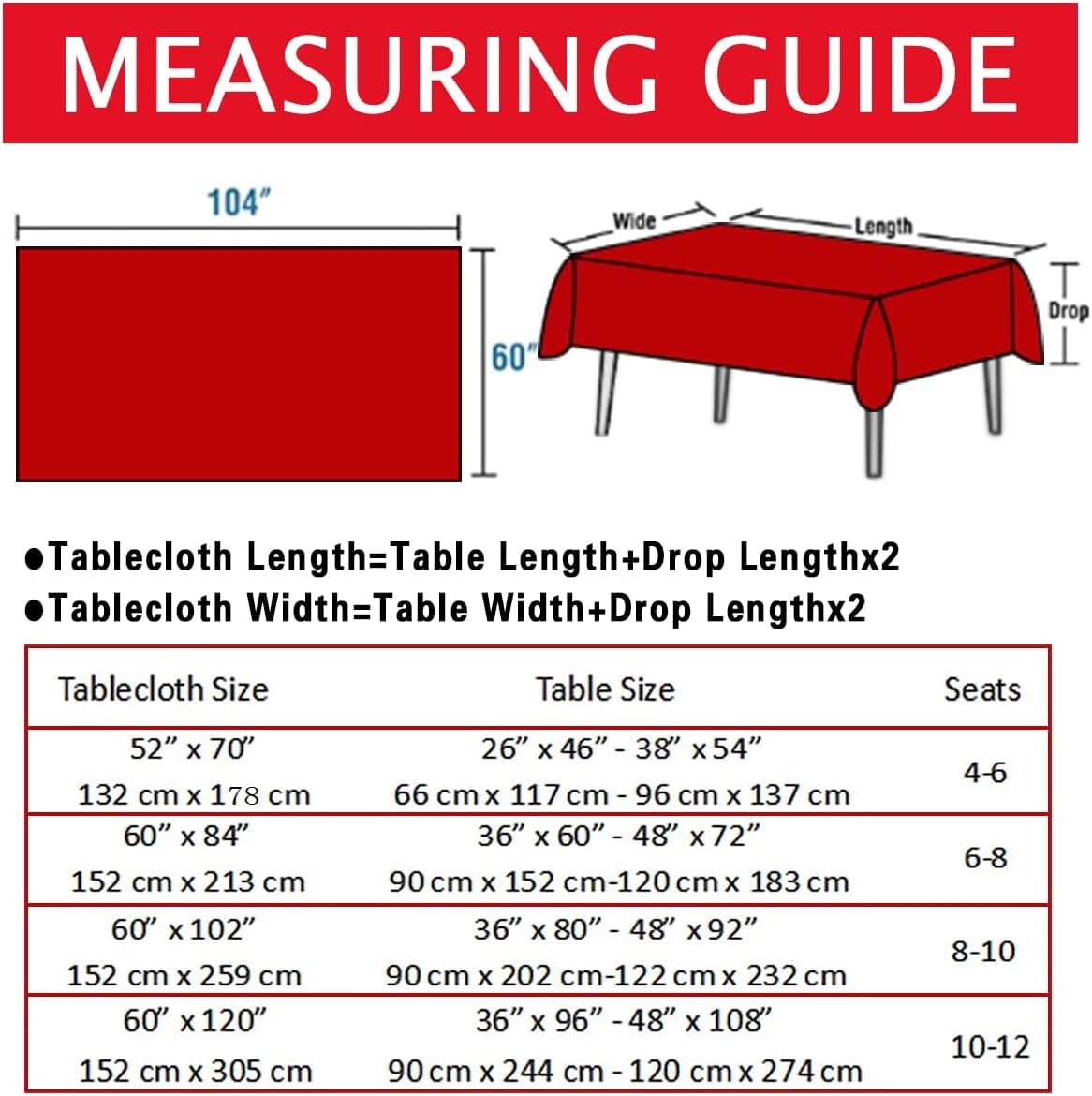 SASTYBALE Christmas Tablecloth Rectangle, Jacquard Snowflake Pattern Table Cloth for Rectangle Tables, Water Resistant Rectangular Tablecloths for Dining Room & Holiday Decoration