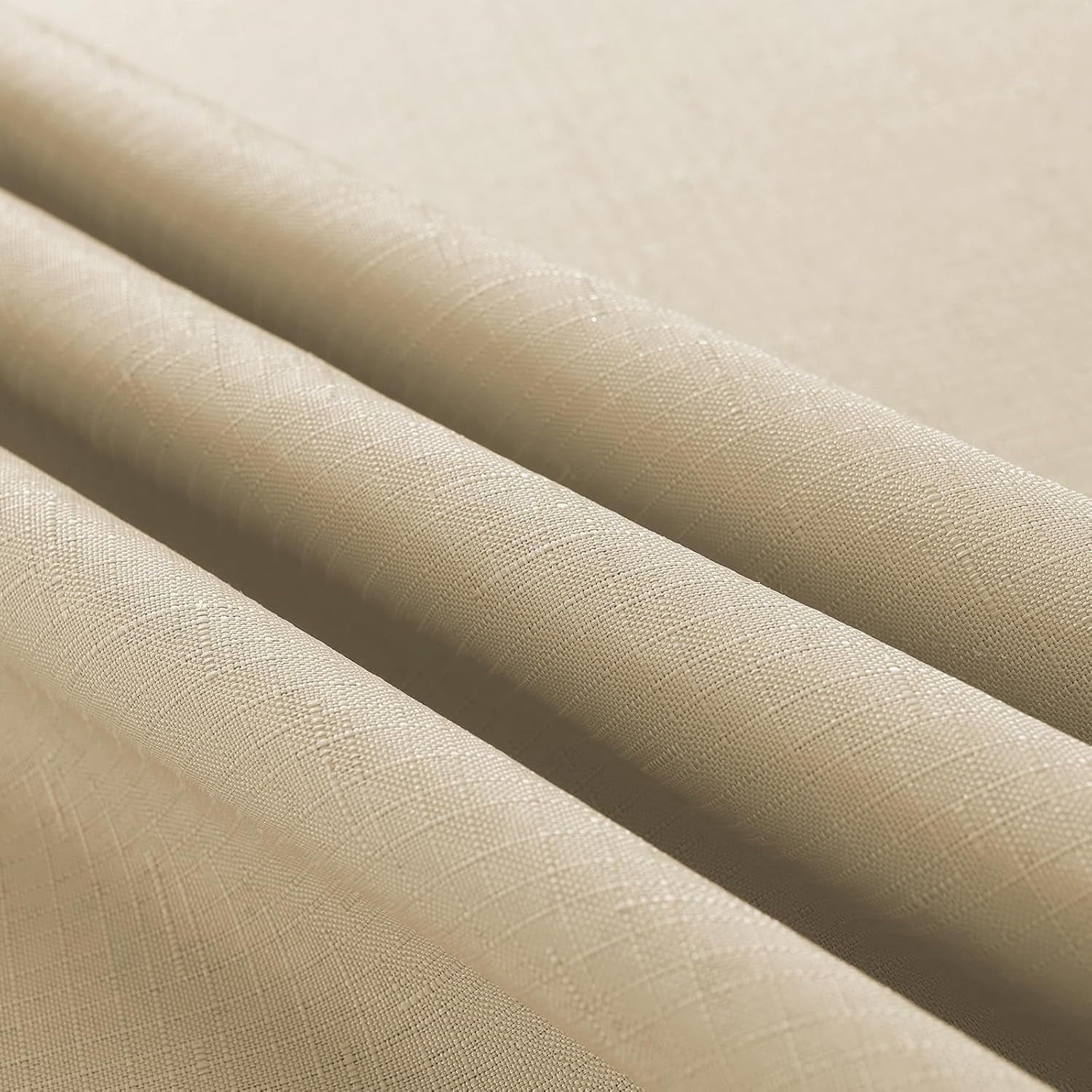 SASTYBALE Sqare Tablecloth - Linen Textured Farmhouse Table Cloth Water Resistant Wrinkle Free Washable Fabric Table Cover for Kitchen Dining Tabletop Decoration, 52 x 52 Inch, Beige