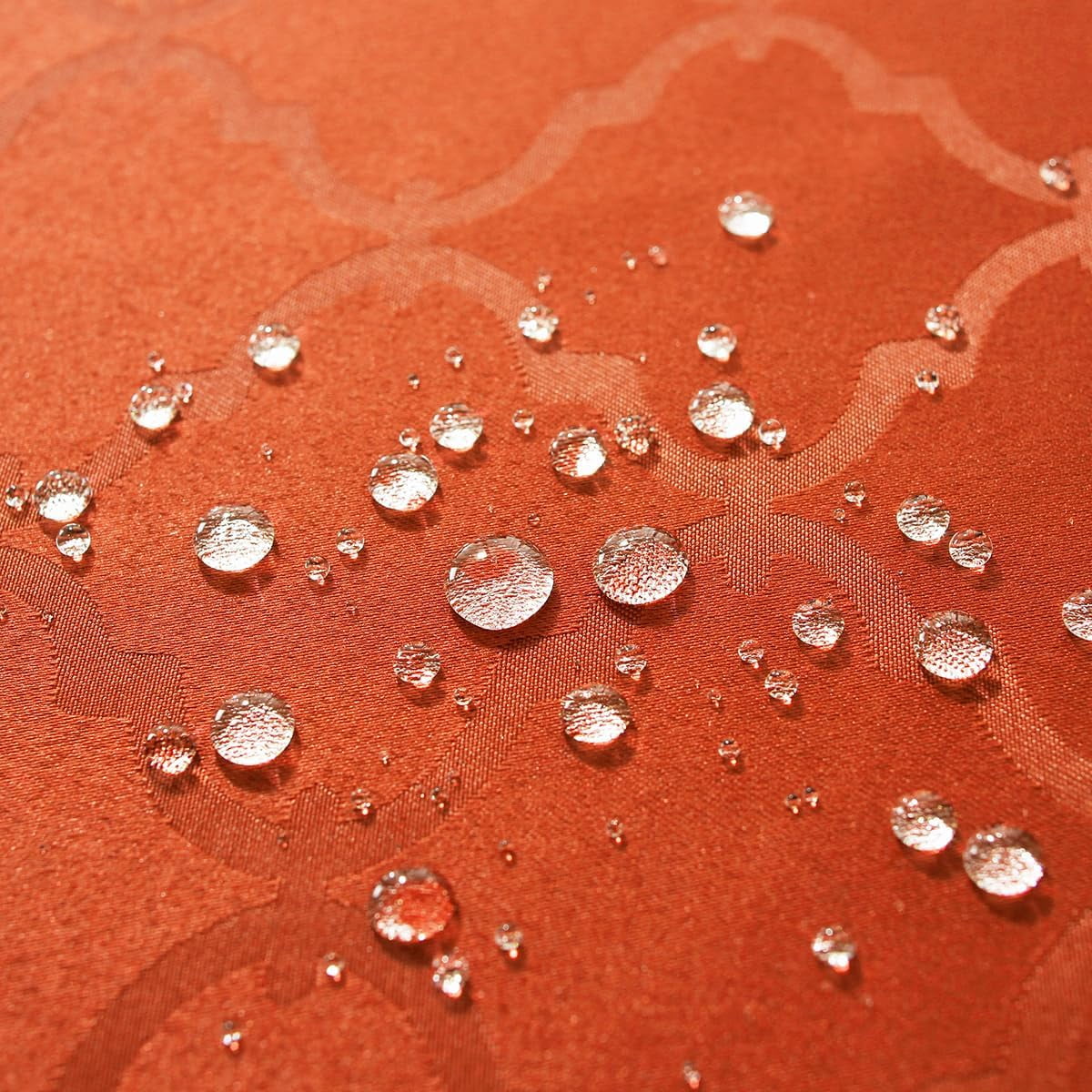 SASTYBALE Fall Tablecloth Floral Jacquard Polyester Table Cloth Spill Proof Wrinkle Resistant Table Cover for Harvest, Thanksgiving Decoration(Rectangle,60"x102"(8-10 Seats,Rust)