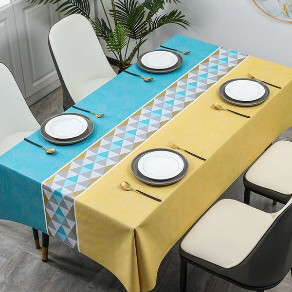 Nordic Style Rectangular Vinyl Tablecloths