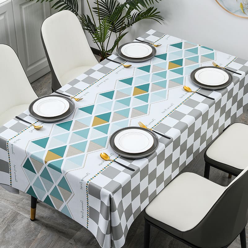 Nordic Style Rectangular Vinyl Tablecloths
