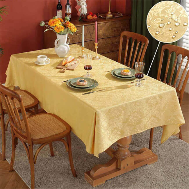Gold Rectangle Tablecloths- SASTYBALE