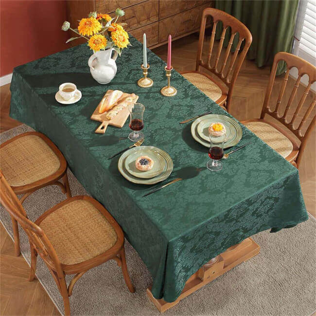 Green Rectangle Tablecloths - SASTYBALE