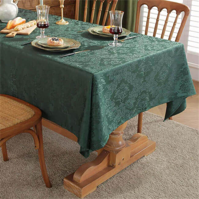 Green Rectangular Tablecloths - SASTYBALE