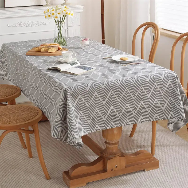 Rectangle Rustic Cotton Linen Tablecloths