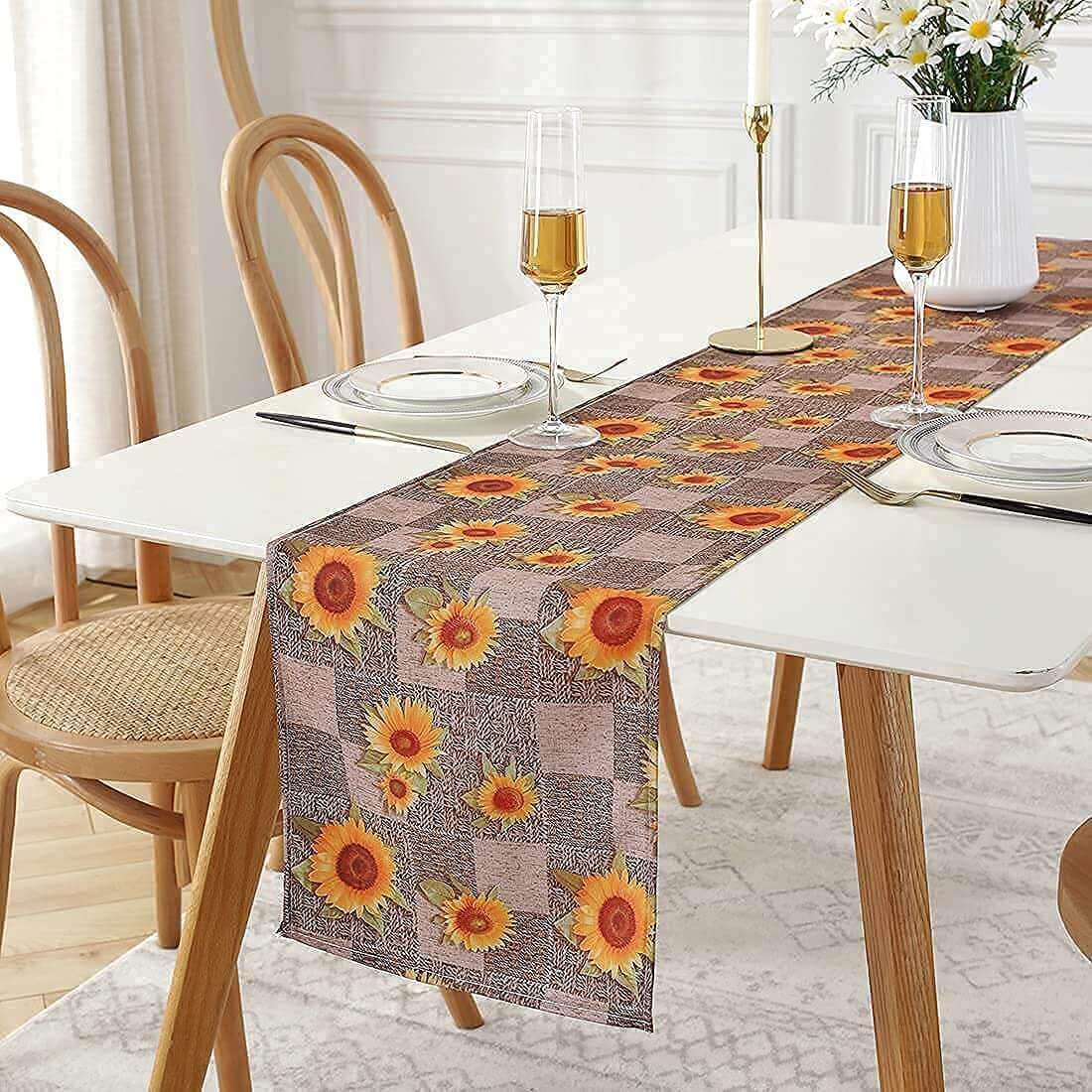 SASTYBALE 14”x108” Sunflower Table Runner
