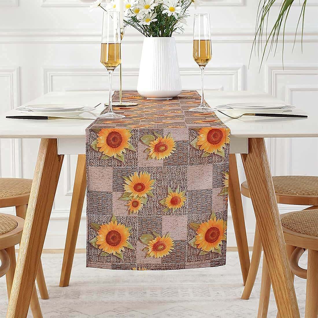 SASTYBALE 14”x108” Sunflower wedding Table Runner