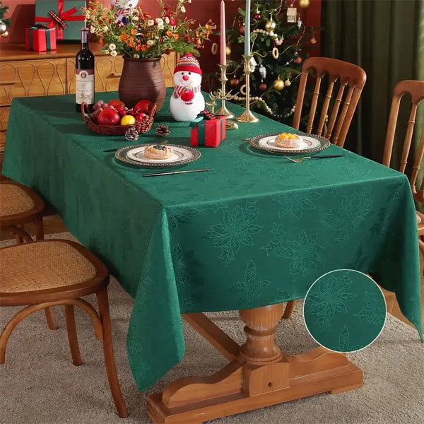 SASTYBALE_Christmas_Jacquard_Rectangle_Polyester_Tablecloth