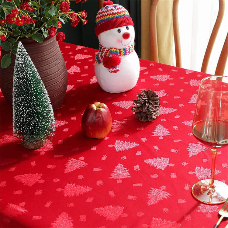 SASTYBALE Christmas Tablecloth Red Premium Quality