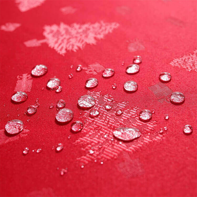 SASTYBALE Christmas Tablecloth Red Water Proof