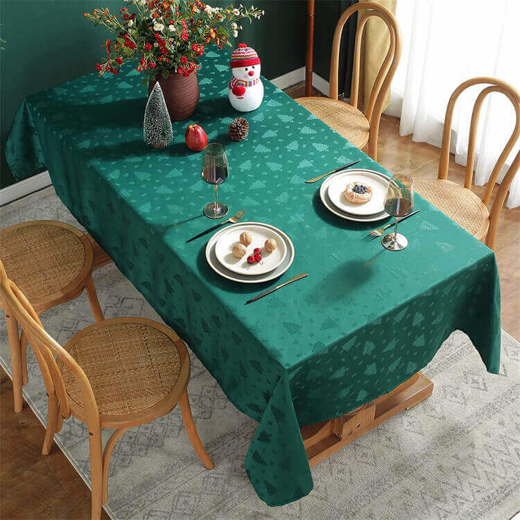 SASTYBALE Green Christmas Table Cloth