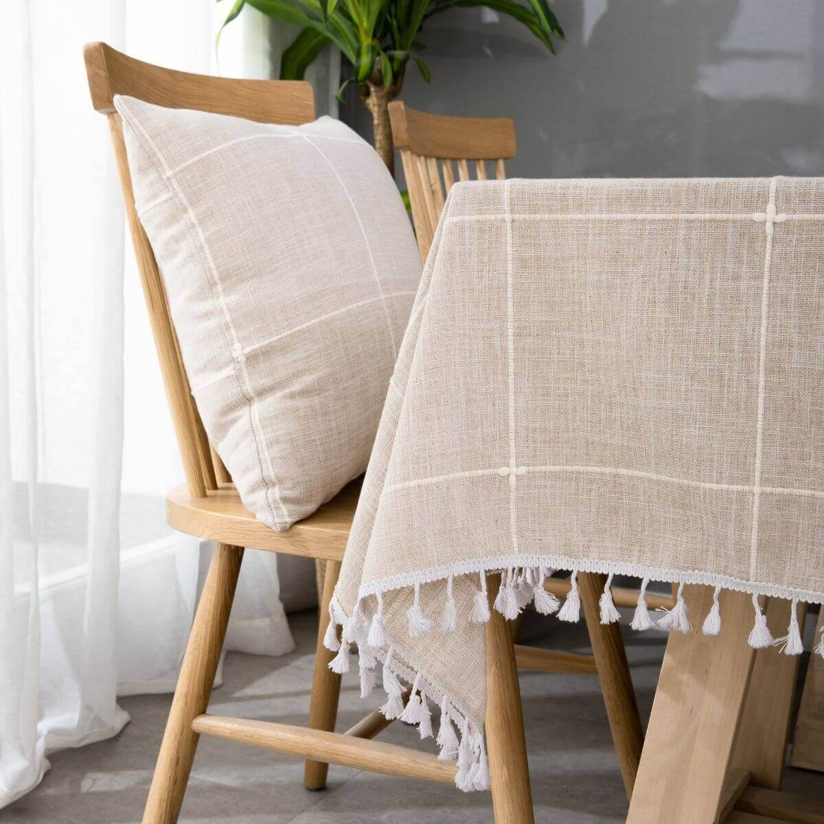 SASTYBALE beige rectangle tablecloths