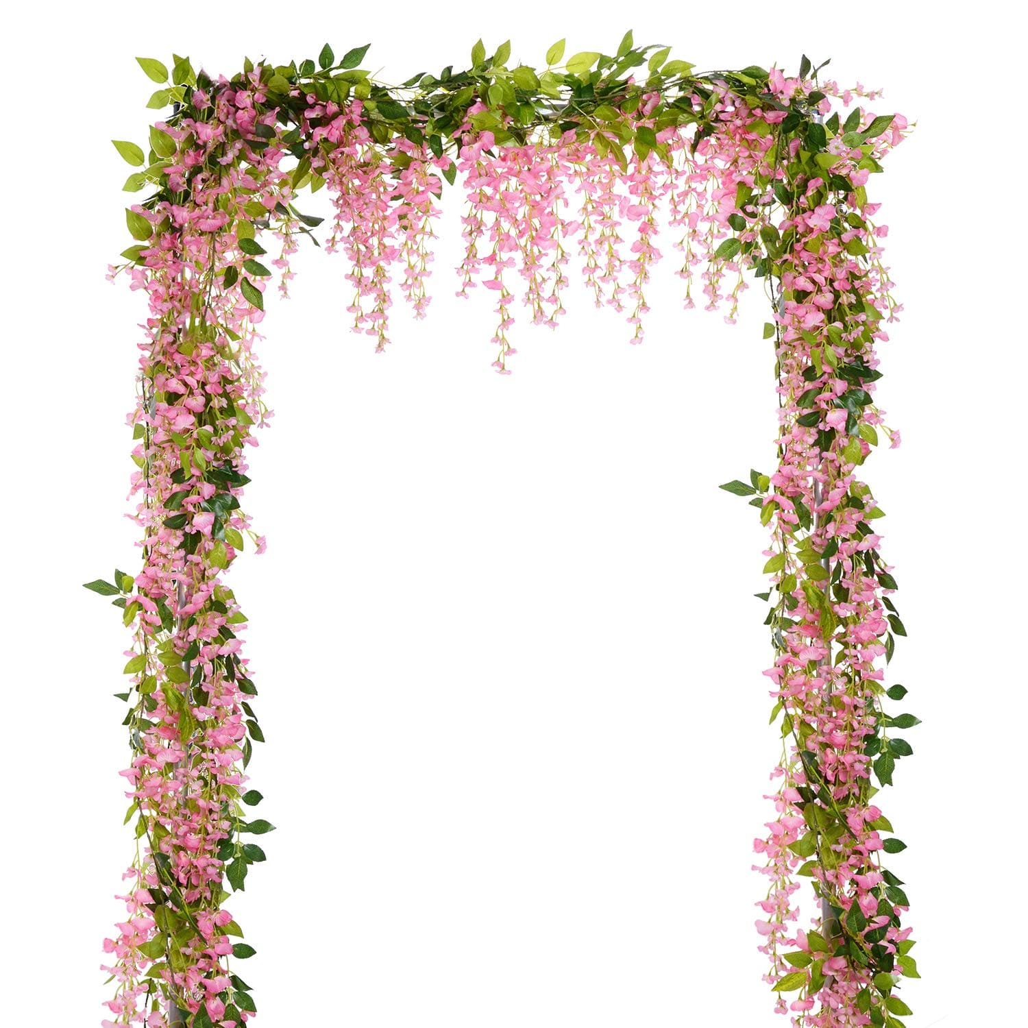 Wisteria Artificial Flowers Garland 4Pcs Total 28.8ft