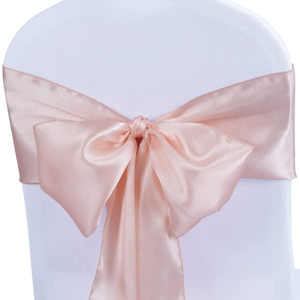 Satin Chair Sashes Ties - Chair Ribbons Bows for Wedding Banquet Party Events Decoration