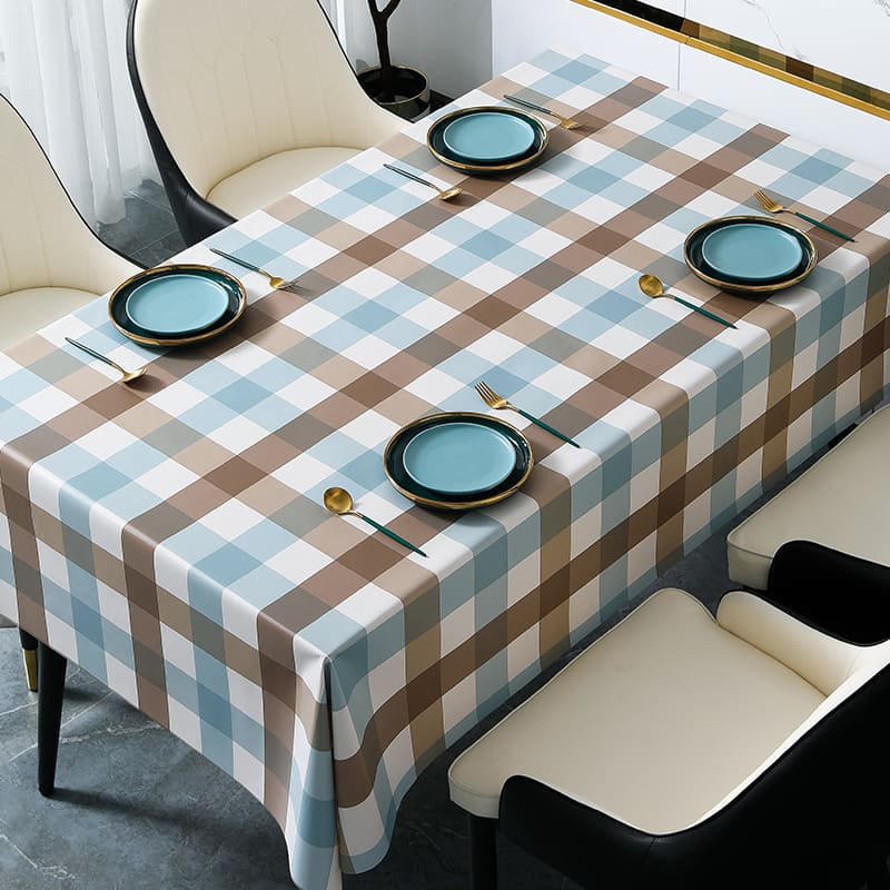Plaid Vinyl Tablecloths For Rectangle Tables