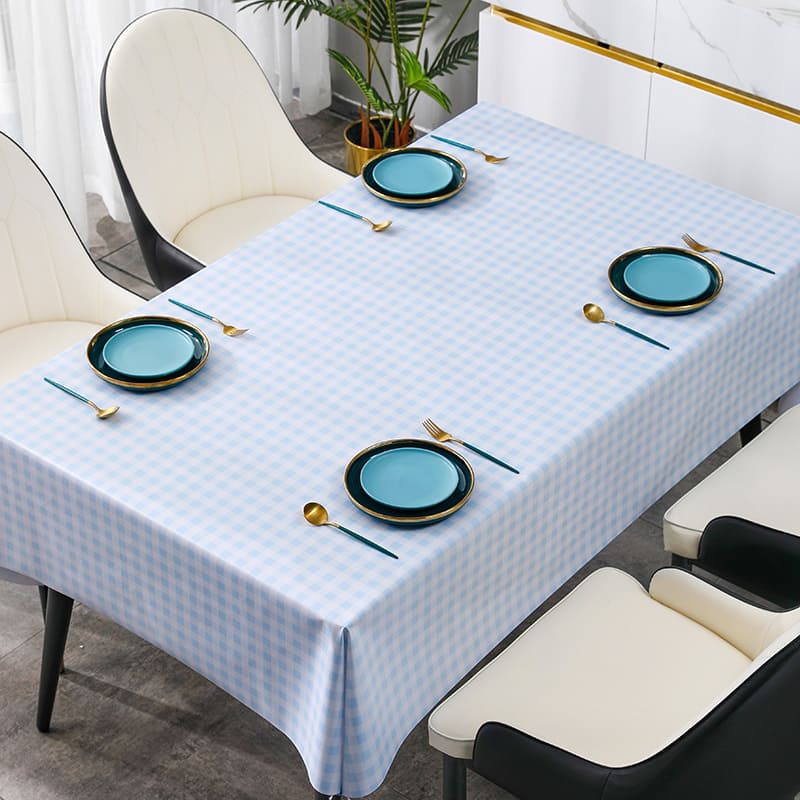 Plaid Vinyl Tablecloths For Rectangle Tables