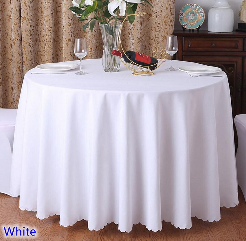 Polyester Tablecloth Round Table Decoration