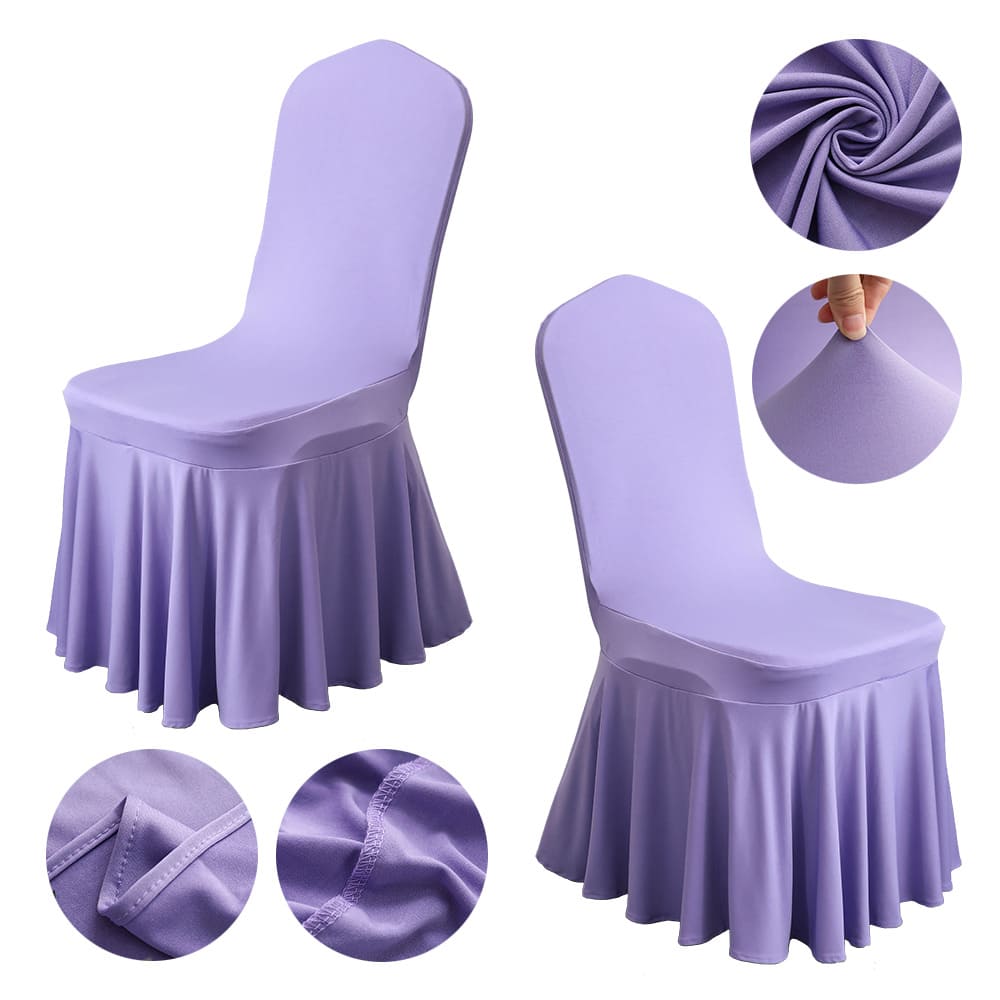 Wedding Spandex Chair Cover With Skirt