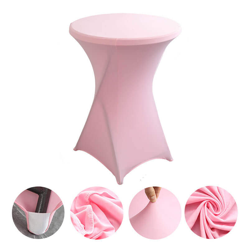 Pink Cocktail Spandex Table Cover