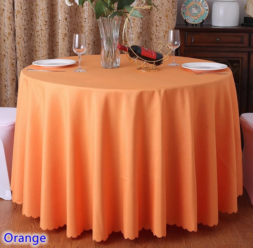 Polyester Tablecloth Round Table Decoration