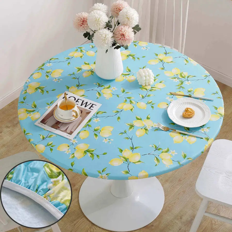 Sastybale_Blue_Vinyl_Round_Fitted_Tablecloths