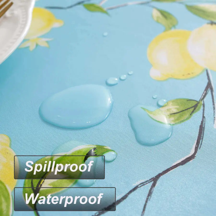 Sastybale_Blue_Vinyl_Round_Fitted_Tablecloths_water-proof