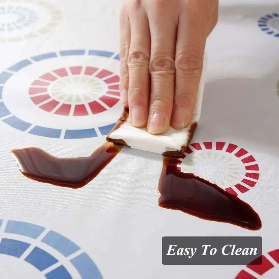 Sastybale_Circles_Vinyl_Fitted_Tablecloth