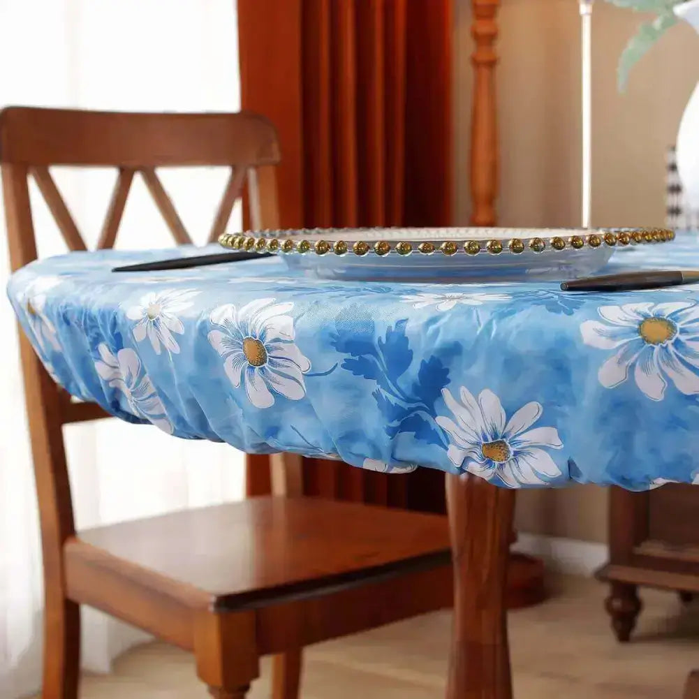 Sastybale_Daisy_Vinyl_Fitted_Tablecloth