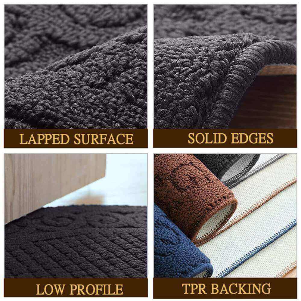 Sastybale Grey non slip indoor door mat details