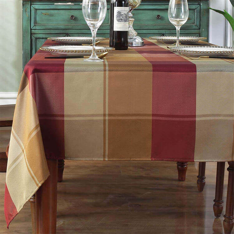 Sastybale_Red_Checkered_Gingham_Polyester_Tablecloth