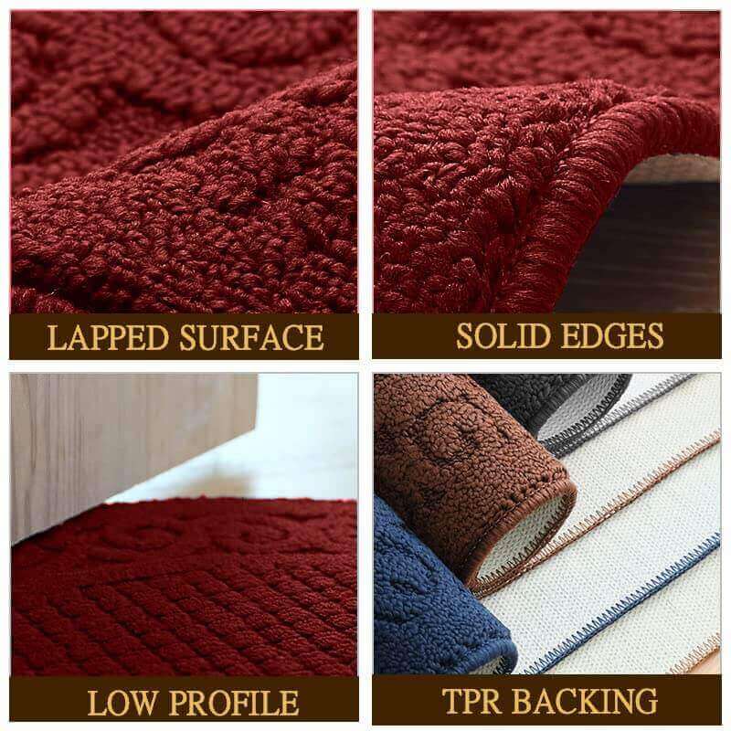 Sastybale Red non slip indoor door mat details