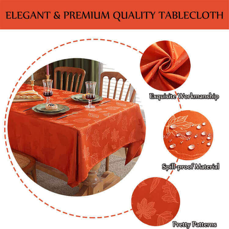 Sastybale Thanksgiving Tablecloths Details