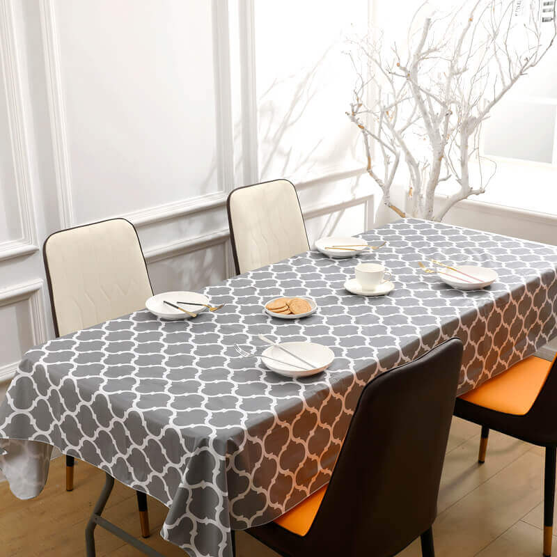 sastybale vinyl tablecloth for rectangle tables 52 x 70