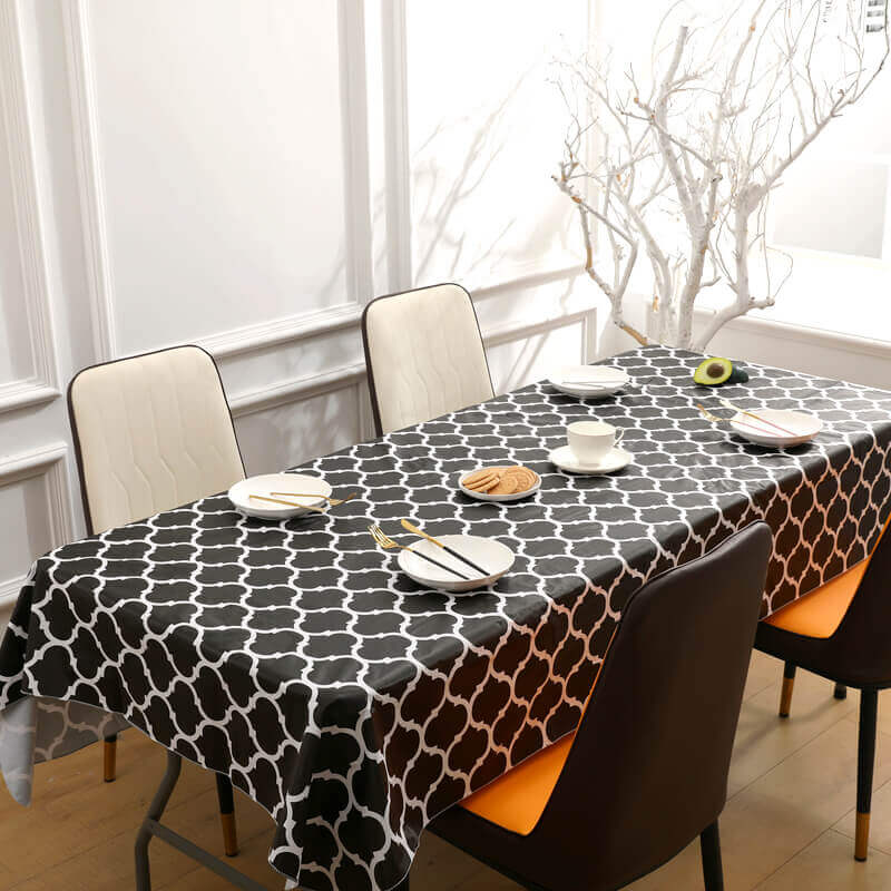 sastybale vinyl tablecloth for rectangle tables 60 x 84